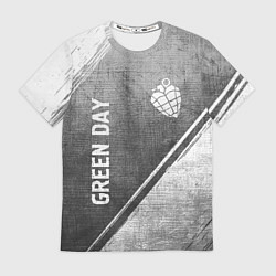 Футболка мужская Green Day - grey gradient вертикально, цвет: 3D-принт