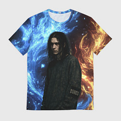 Мужская футболка Bones депрессивный стиль