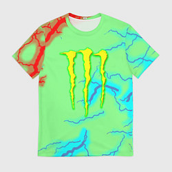 Мужская футболка Monster energy storm electrix