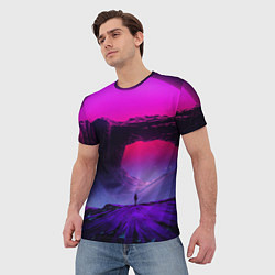 Футболка мужская A Journey on the planet, цвет: 3D-принт — фото 2