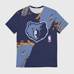 Мужская футболка Мемфис Гриззлис - логотип команды