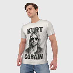 Футболка мужская Kurt Cobain - grunge-art, цвет: 3D-принт — фото 2