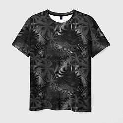 Футболка мужская Palm black and white, цвет: 3D-принт