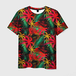 Мужская футболка Palm yellow red