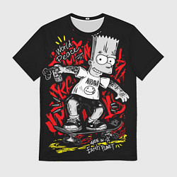 Мужская футболка Барт в татуировках