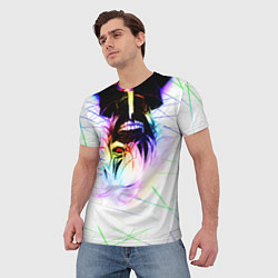 Футболка мужская Аниме Токийский Гуль Канеки Кен, цвет: 3D-принт — фото 2