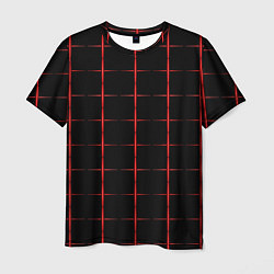 Футболка мужская Color black red crosses, цвет: 3D-принт