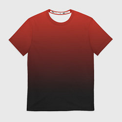 Мужская футболка Red gradient
