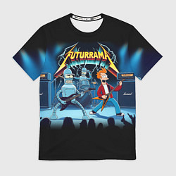 Футболка мужская Rock group Futurama - ai art fantasy, цвет: 3D-принт