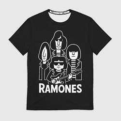 Мужская футболка Ramones, силуэты