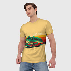Футболка мужская Ретро автобус ЗИС-127 поп-арт, цвет: 3D-принт — фото 2
