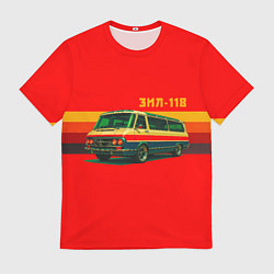 Мужская футболка Ретро автобус ЗИЛ-118 поп-арт