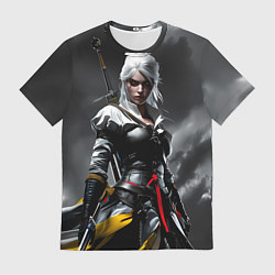 Мужская футболка Цири из Ведьмака