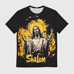 Футболка мужская Jesus shalom, цвет: 3D-принт