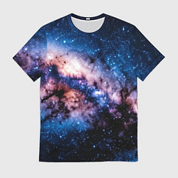Футболка мужская Фантастический космос звёзды и туманности, цвет: 3D-принт