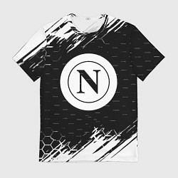 Мужская футболка Napoli краски соты текстура