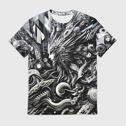 Футболка мужская Abstraction cyber pattern - ai art fantasy, цвет: 3D-принт