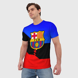 Футболка мужская Barcelona спортивная геометрия, цвет: 3D-принт — фото 2