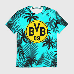 Футболка мужская Borussia неоновые тропики гта, цвет: 3D-принт