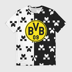 Мужская футболка Borussia pattern minecraft