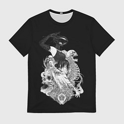 Футболка мужская Резе демон бомба Человек бензопила, цвет: 3D-принт