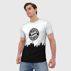 Футболка мужская Bayern Mnchen пиксели, цвет: 3D-принт — фото 2