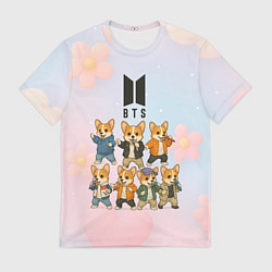Мужская футболка Корги BTS