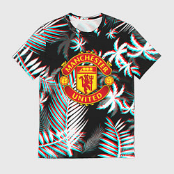 Мужская футболка Манчестер Юнайтед тропики глитч