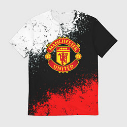 Мужская футболка Манчестер Юнайтед краски всплеск