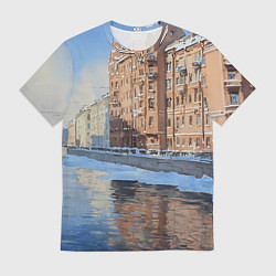 Мужская футболка Зимний Санкт-Петербург