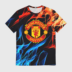 Мужская футболка Манчестер Юнайтед огонь битва