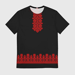 Мужская футболка Славянская вышиванка рубаха