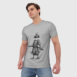 Футболка мужская Гусь-самурай с катаной, цвет: 3D-принт — фото 2