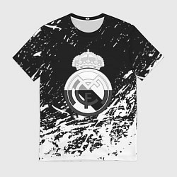 Мужская футболка Реал Мадрид краски текстура