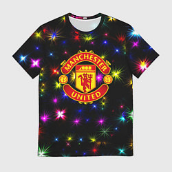 Мужская футболка Манчестер Юнайтед праздничные огни