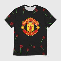 Мужская футболка Манчестер Юнайтед розы