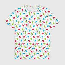 Мужская футболка Гирлянда триколор