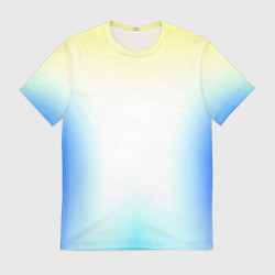 Футболка мужская Color yellow blue white, цвет: 3D-принт