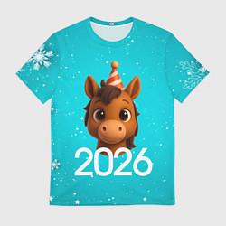 Мужская футболка Голова лошадки