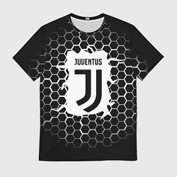 Мужская футболка Juventus соты текстура краски