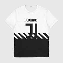 Мужская футболка Ювентус полосы геометрия линии