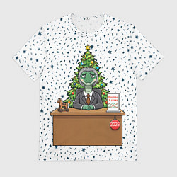 Футболка мужская Я устал я ухожу - новогодний мем 2026, цвет: 3D-принт