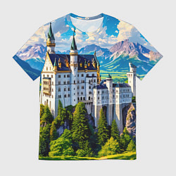 Мужская футболка Сказочный Нойшванштайн