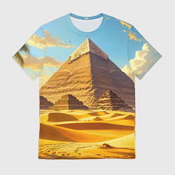 Мужская футболка Величие пирамид на закате