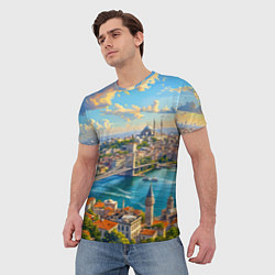 Футболка мужская Сплетение эпох над Босфором, цвет: 3D-принт — фото 2