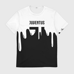 Мужская футболка Ювентус жидкие краски