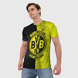 Футболка мужская Borussia Dortmund, цвет: 3D-принт — фото 2