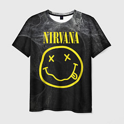 Футболка мужская Nirvana Smoke цвета 3D-принт — фото 1