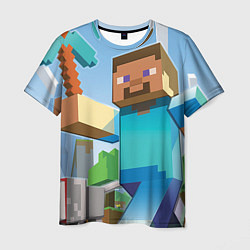 Мужская футболка Minecraft World