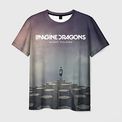 Футболка мужская Imagine Dragons: Night Visions цвета 3D-принт — фото 1